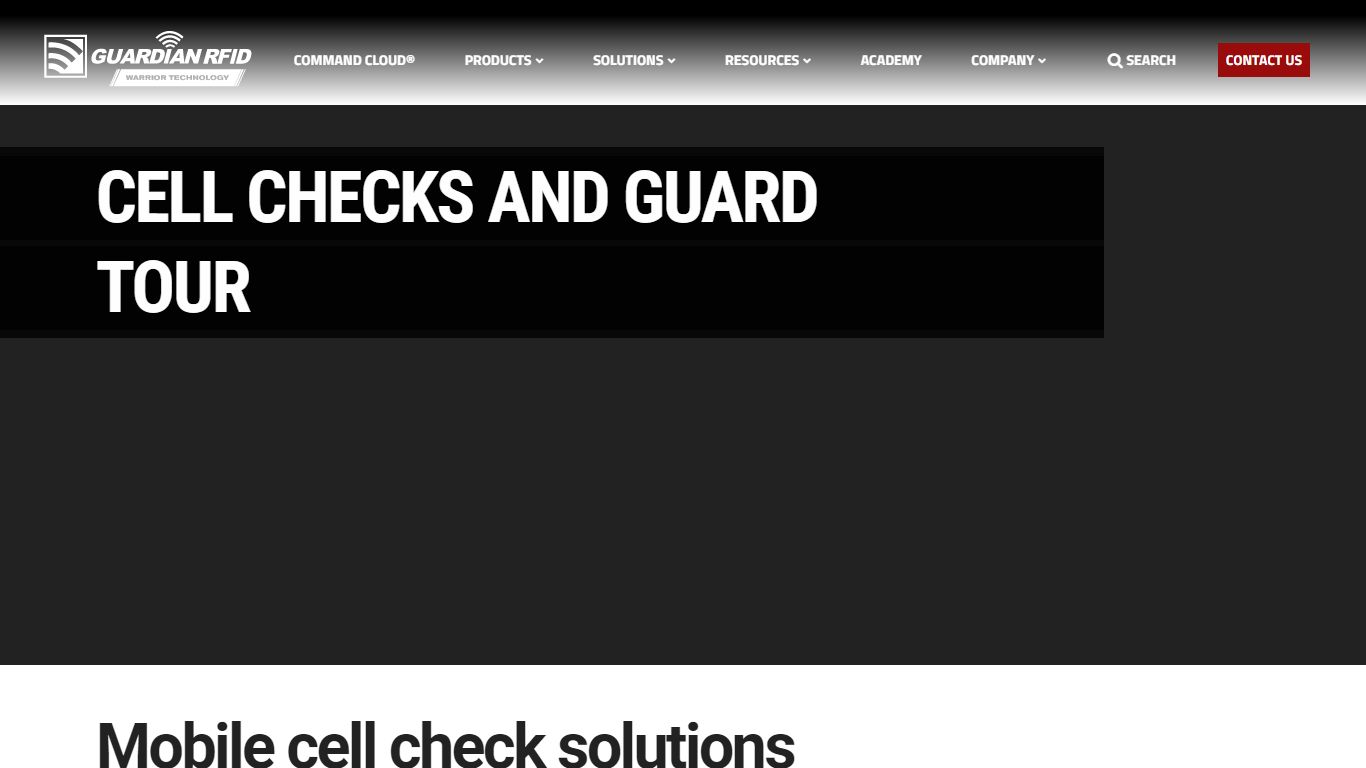 Cell Checks and Guard Tour | GUARDIAN RFID